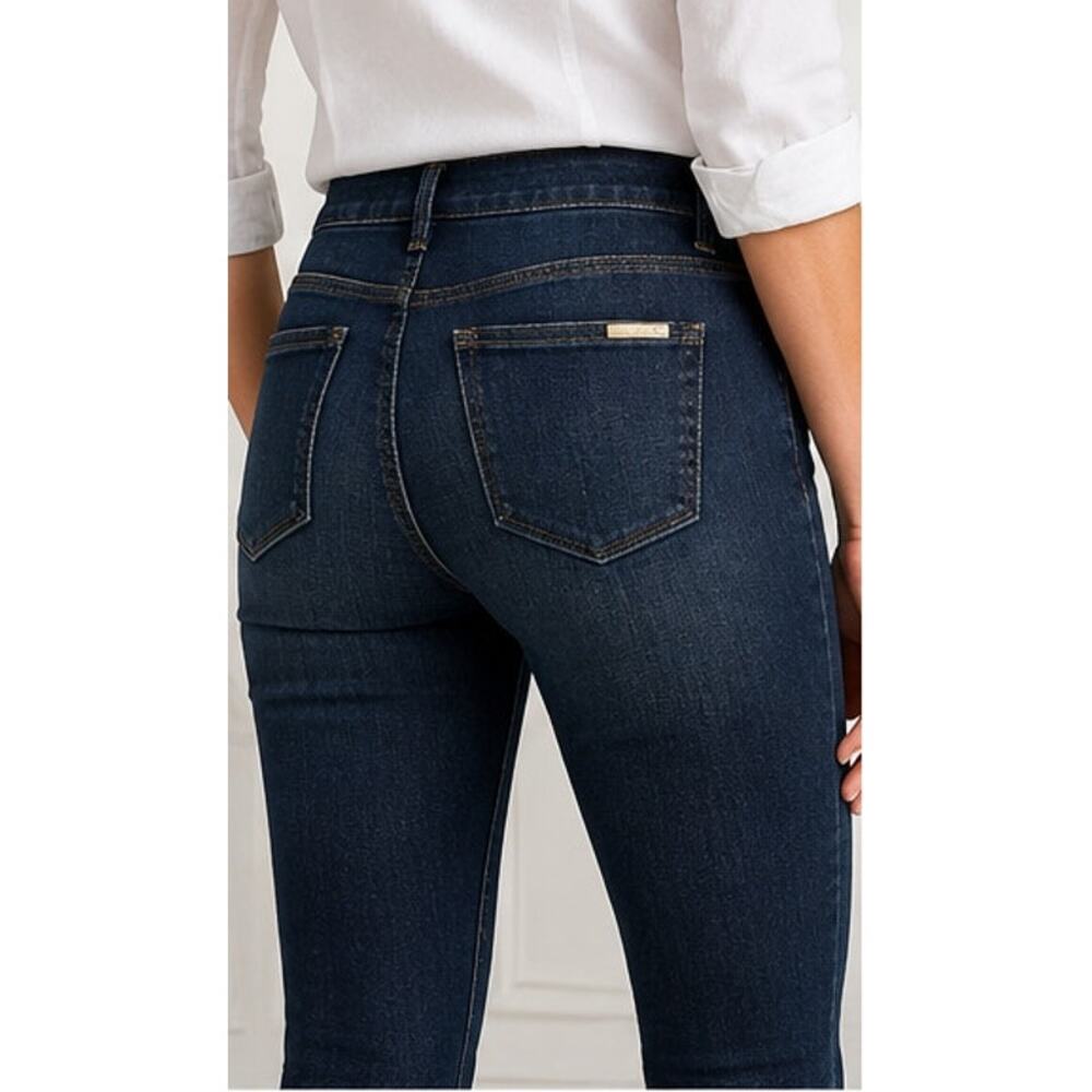 WHBM The Jegging Dark Wash Skinny Stretch Jegging Jeans Petite Size 0P 💙🖤💙 - Picture 4 of 14